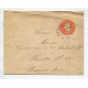 ARGENTINA ENTERO POSTAL GJ SOB-39 SOBRE POSTAL CIRCULADO CON MATASELLO CON MATASELLO SANCHEZ, RARO